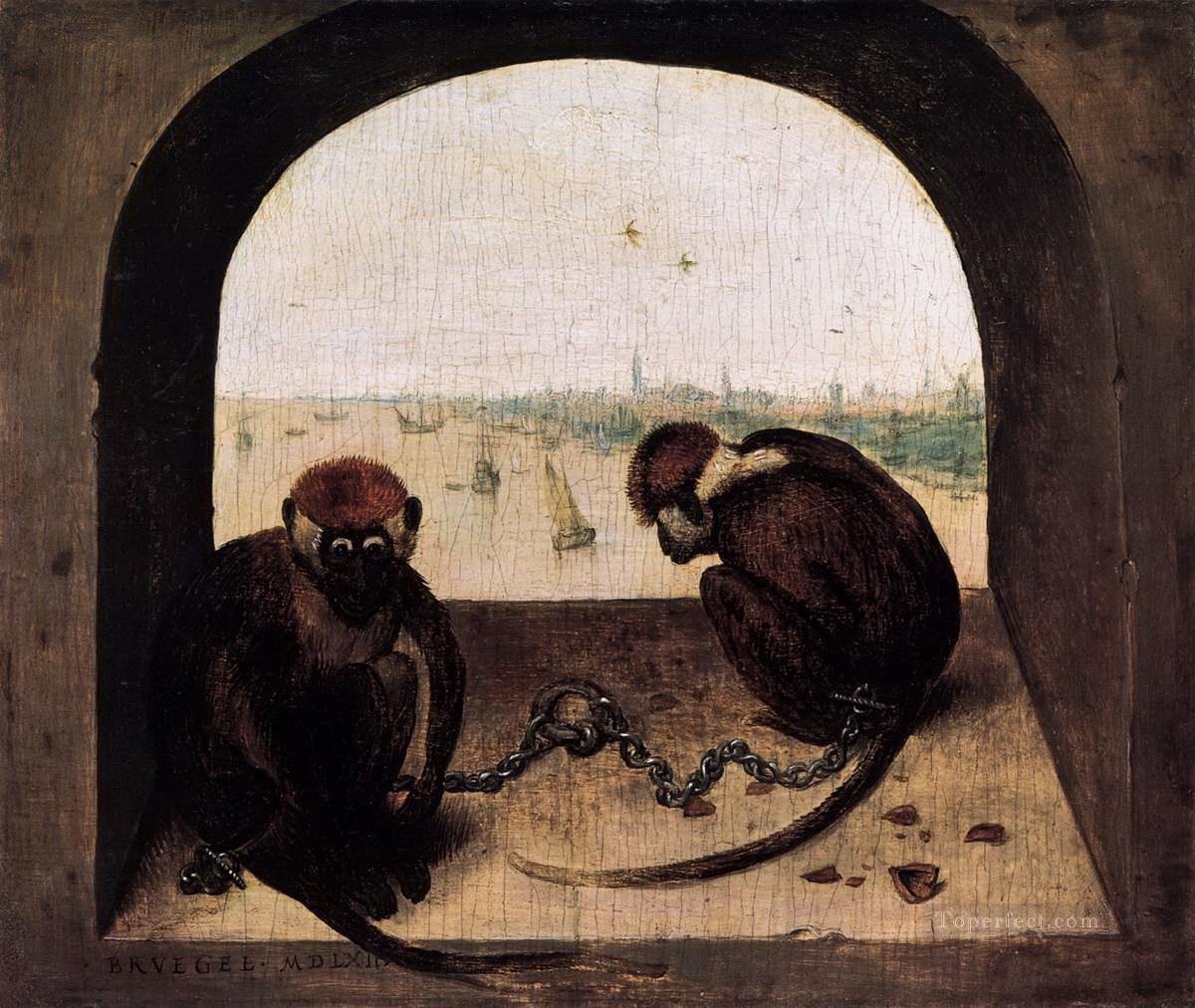 monkey at window Oil Paintings